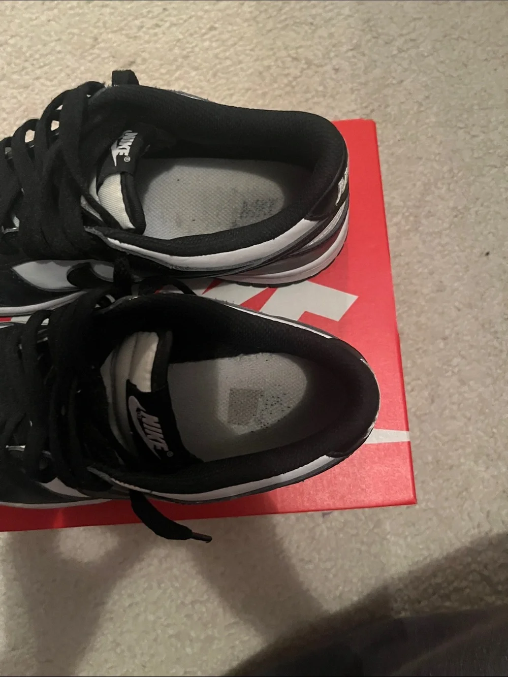 Nike Black and White Low-Top Sneakers